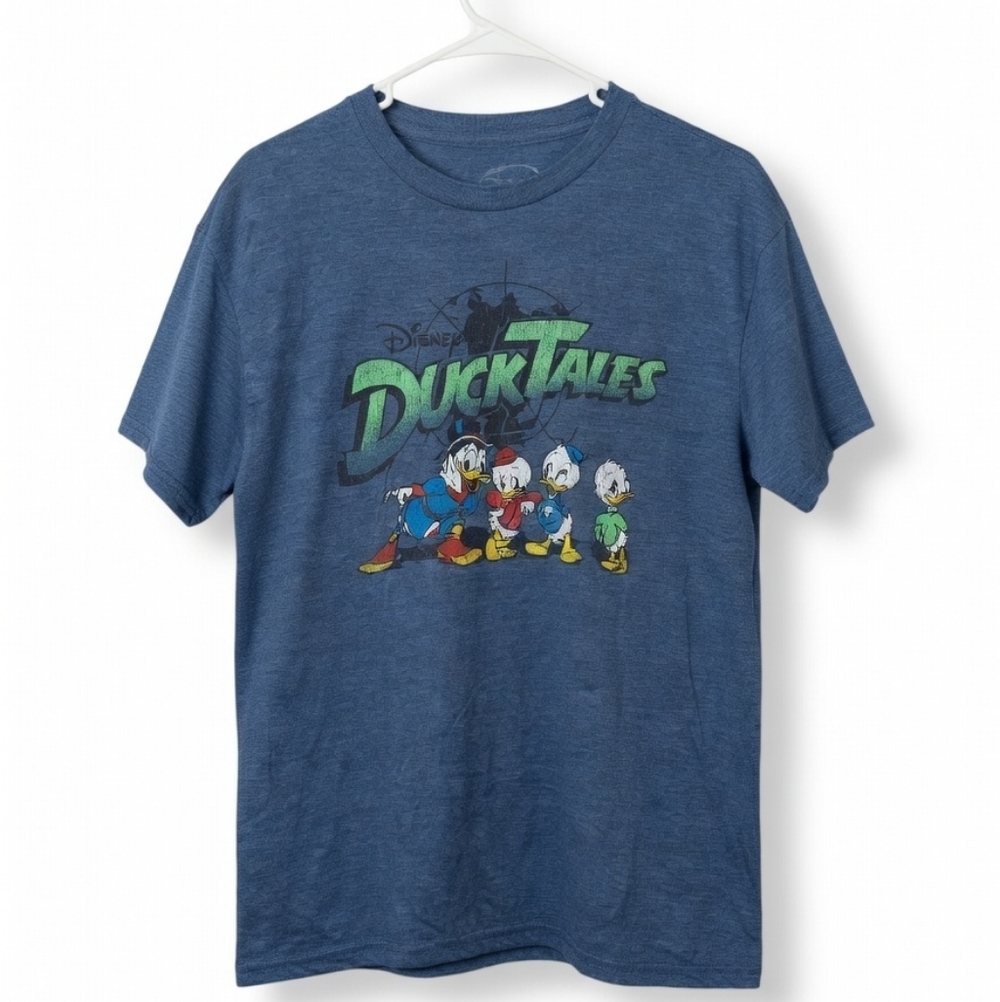 Disney DuckTales Graphic T-Shirt Blue Scrooge McDuck Huey Dewey Louie Webby